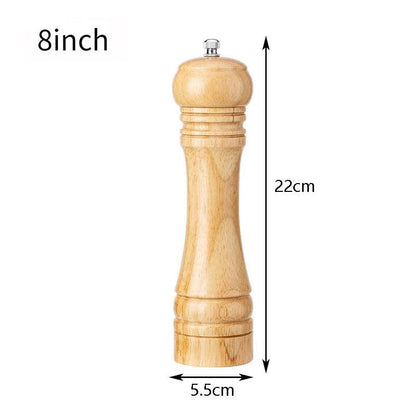 Rynx | Elegant adjustable salt and pepper mill set made of solid wood for outdoor dining