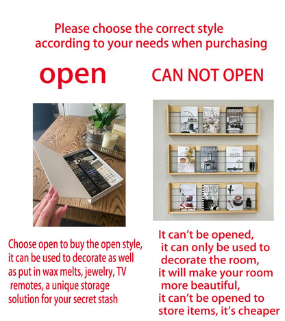 Rynx | Luxury Fake Books for Decor - Elegant Living Room Coffee Table Ornaments and Remote Control Storage Box