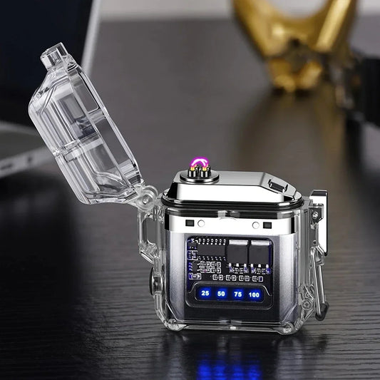 Rynx | One Piece Upgrade USB Charging Lighter with COB Lighting - Waterproof Arc Lighter and Flashlight Combo