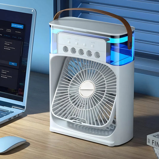 Rynx | AirCooler Pro 3-in-1 Fan, Air Conditioning and Humidifier with 7-Color LED Light