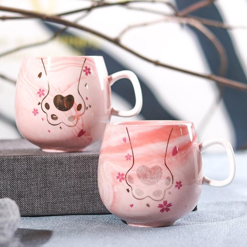 Rynx | Paw-sitively Charming Flamingo Ceramic Travel Mug: Your Cozy Companion for On-the-Go Sips