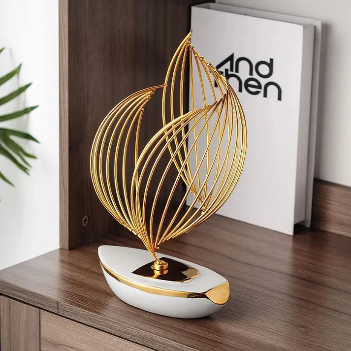 Rynx | SkyVoyage - Refined sailboat sculpture for elegant decor