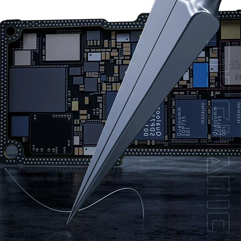 Rynx | MECHANIC KA-11 Precision Micrometer Tweezers - Special Pointed, Non-Magnetic and Anti-Adsorption for Electronic Components and Flying Wire
