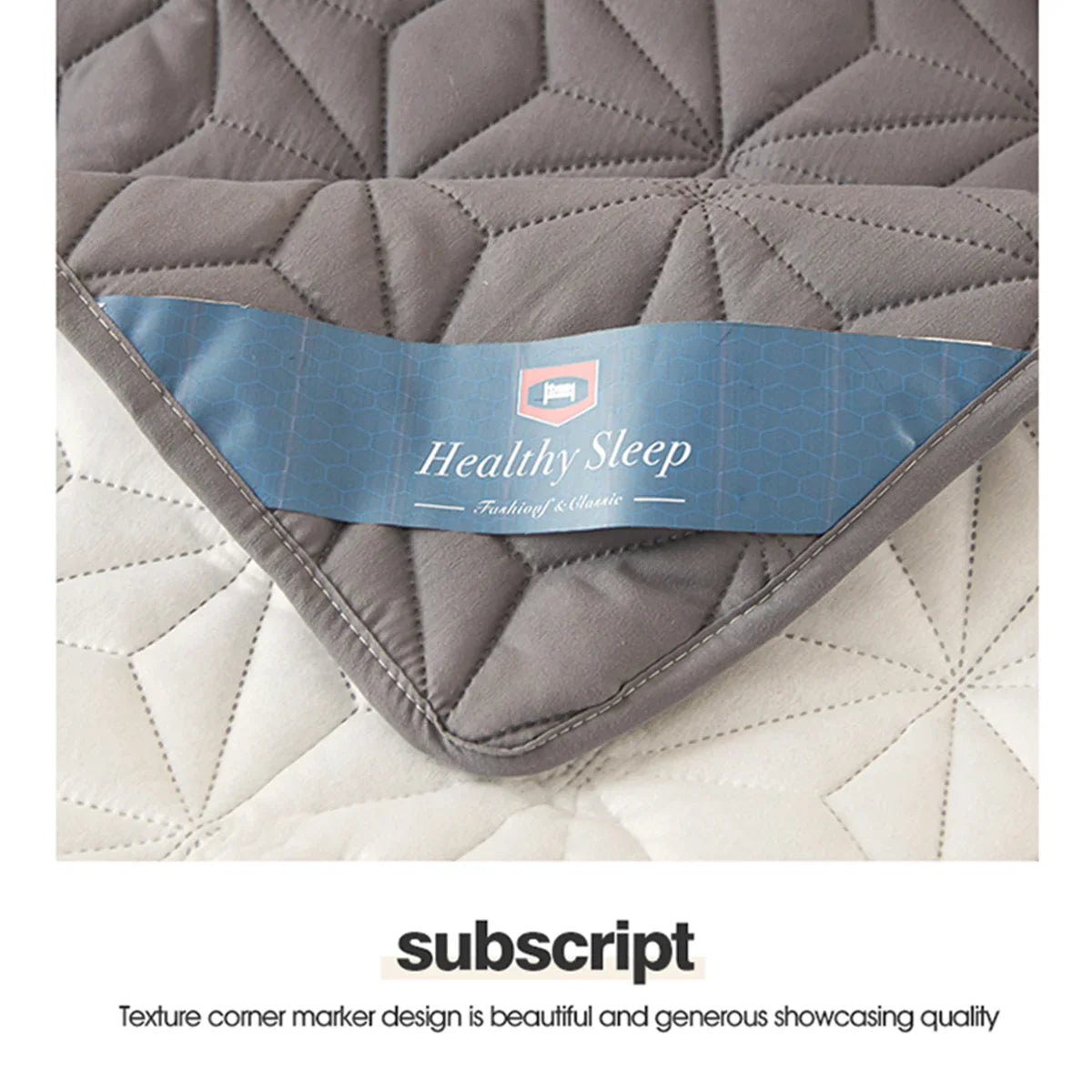 Rynx | Waterproof Mattress Topper with Elastic Band – Quilted Bed Protector Pad for Single/Double Beds | Winter Mattress Cover