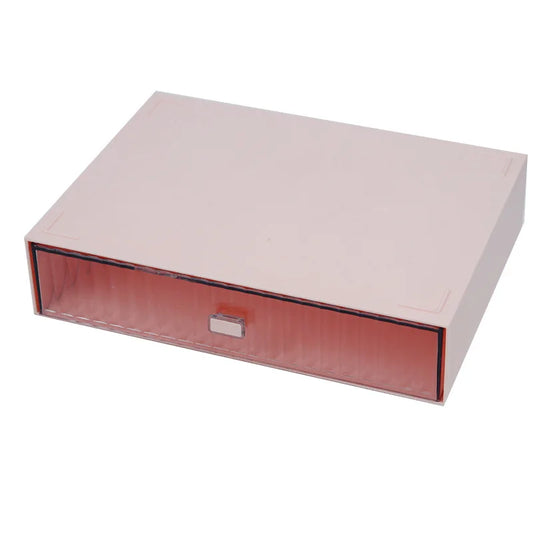 Rynx | Acrylic Pen Holder Storage Box Desktop Stationery Pen Box Office Transparent Large Capacity Drawer Makeup Organizer Cosmetics