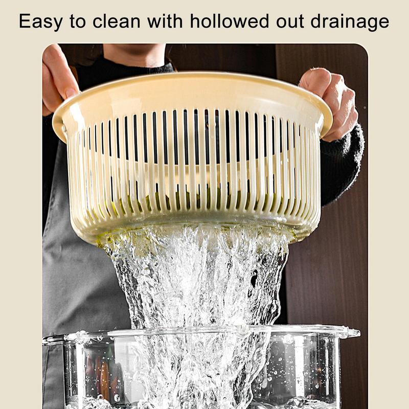 Rynx | Manual Spin Vegetable Drainer Basket
