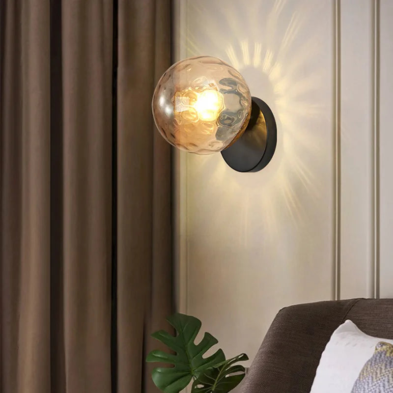 Rynx | GoldLicht - Modern Golden Wall Lamp With Glass Sphere