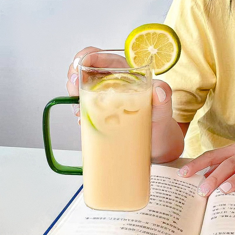 Rynx | Stylish Square Large Capacity Mug with Straw