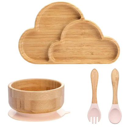 Rynx | Kids Dish Set with Suction Cup Bottom - EcoFeast