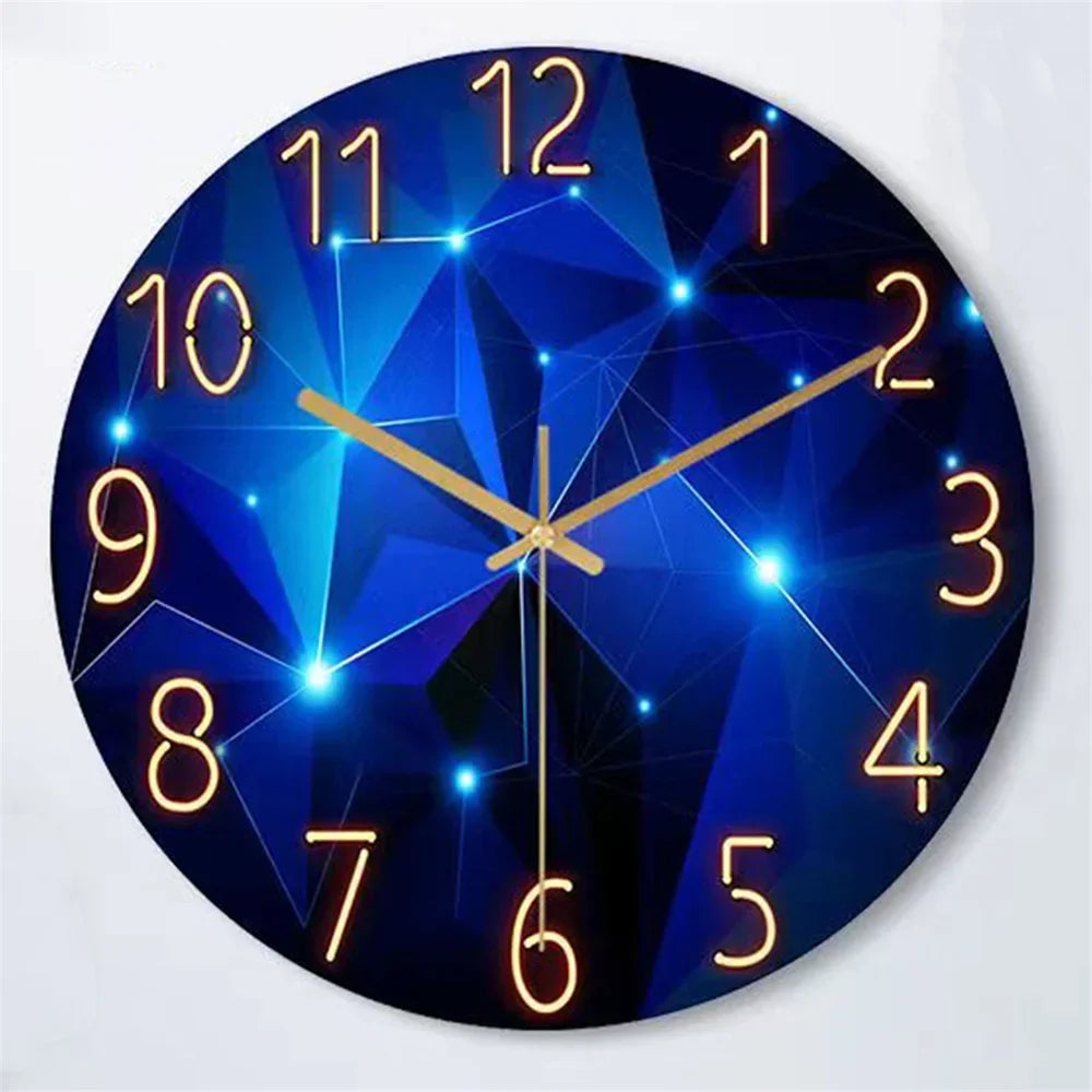 Rynx | Modern Wall Clock - Geometric Glass Design - Stylish And Functional