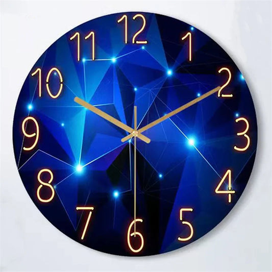 Rynx | Modern Wall Clock - Geometric Glass Design - Stylish And Functional