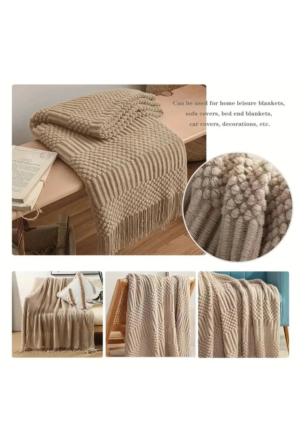 Rynx | dune textured throw blanket