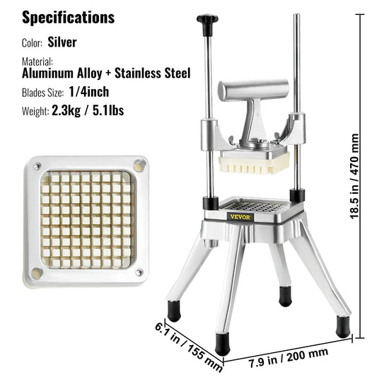 Rynx | Manual Slicing Stainless Steel Commercial Vegetable Slicer