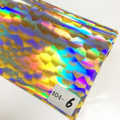 Rynx | Iridescent football pattern PVC jelly vinyl fabric - Ideal for creative projects