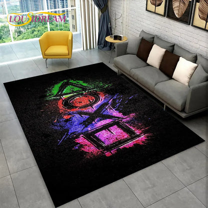 Rynx | Alex 3D Gamer Playmat Carpet - Large Non-Slip Carpet for Kids & Living Room