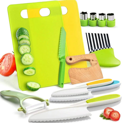 Rynx | Little Chefs Montessori Cooking Set - 13 Safe and Fun Tools for Young Culinary Explorers