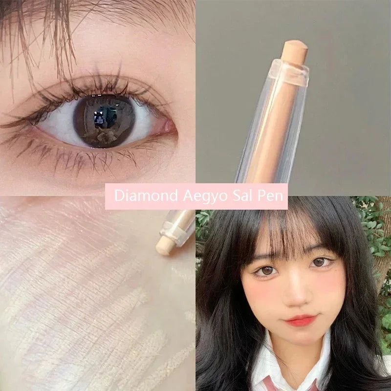 Rynx | Diamond Eyes Pencil Aegyo-sal Shiny Glitter Eyeshadow Pen Eyeliner Pearl Matte Highlight Pen Brightening Silk Worms Makeup Tool