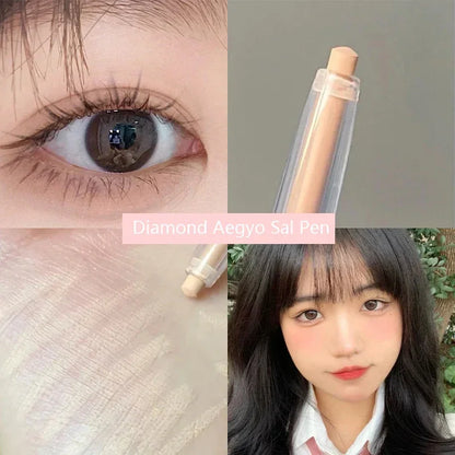 Rynx | Diamond Eyes Pencil Aegyo-sal Shiny Glitter Eyeshadow Pen Eyeliner Pearl Matte Highlight Pen Brightening Silk Worms Makeup Tool