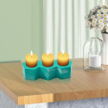 Rynx | 3D Silicone Candle Holder Mold for DIY Resin Craft - Versatile Bowl for Candles, Chocolates, and More