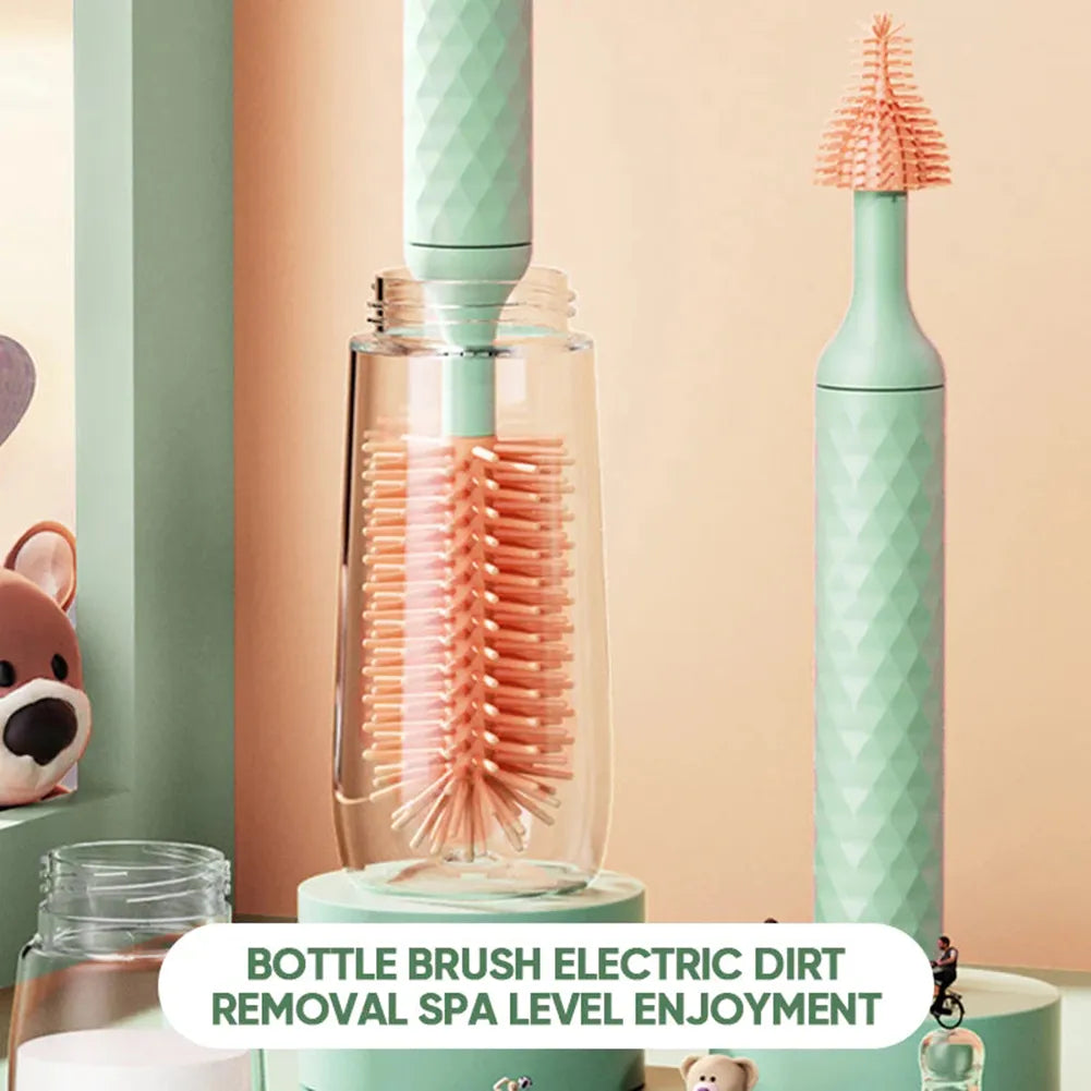Rynx | Electric Rotating Silicone Bottle Cleaner Set