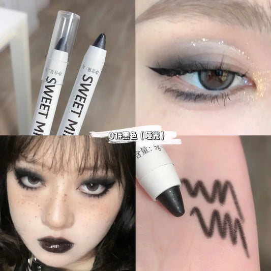 Rynx | White Eyeliner Multicolor Glitter Eyeshadow Pencils Eye Tip Brightening Waterproof High Gloss Silk Spinner Pencil Eye Makeup