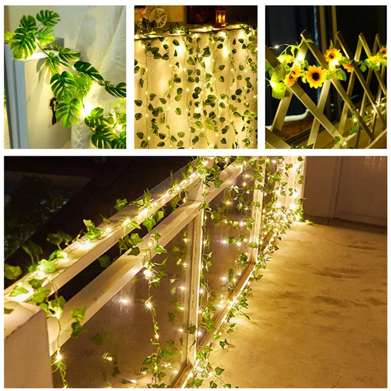 Rynx | Artificial Vine Plants with LED Lights for Hanging
