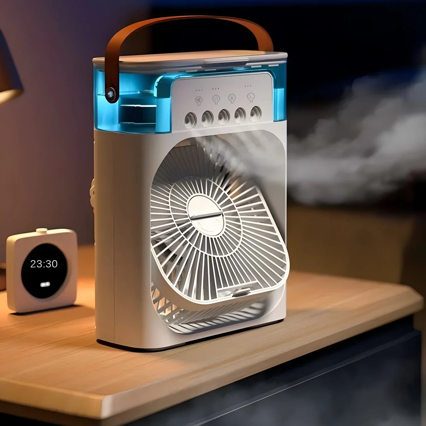 Rynx | AirCooler Pro 3-in-1 Fan, Air Conditioning and Humidifier with 7-Color LED Light