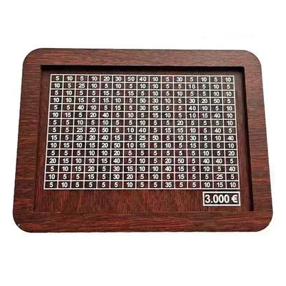 Rynx | Wooden Money Box Piggy Bank - Reusable Cash Bank with Savings Goal and Numbers for Encouraging Saving Habits