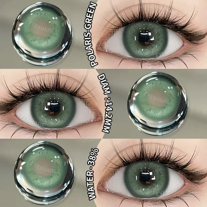 Rynx | New Fashion Colored Contact Lenses Naturally Brown Contact Blue Lenses Gray Pupils Cosmetic Colored Lenses Green Eye Lenses
