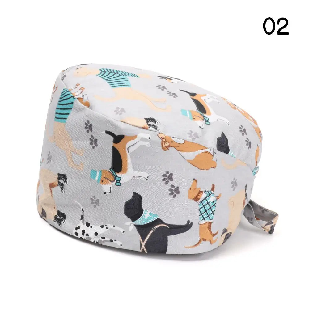 Rynx | Adjustable surgical cap with ponytail holder and buttons