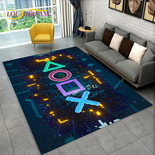 Rynx | Alex 3D Gamer Playmat Carpet - Large Non-Slip Carpet for Kids & Living Room