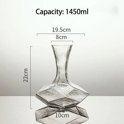 Rynx | Irregular Crystal Glass Wine Decanter