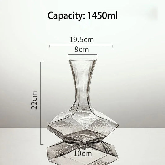 Rynx | Irregular Crystal Glass Wine Decanter