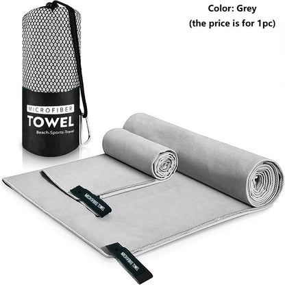 Rynx | Quick-Drying Sports Towel | Swimming Gym Fitness Camping Running Beach Towels | Blue Grey Green Orange