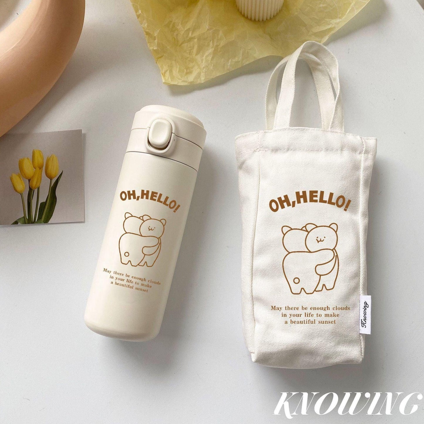 Rynx | Korean-inspired 450ml stainless steel travel thermos