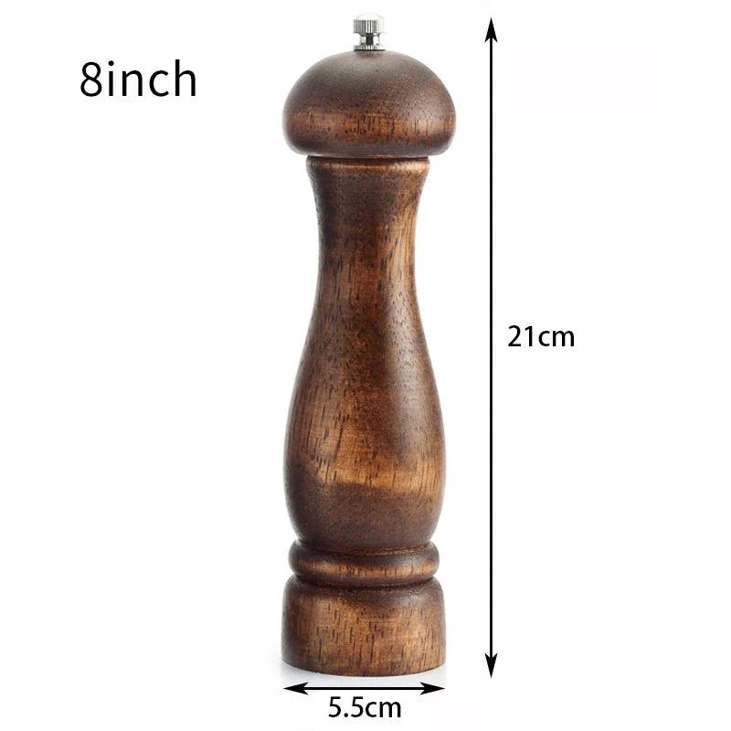 Rynx | Elegant adjustable salt and pepper mill set made of solid wood for outdoor dining