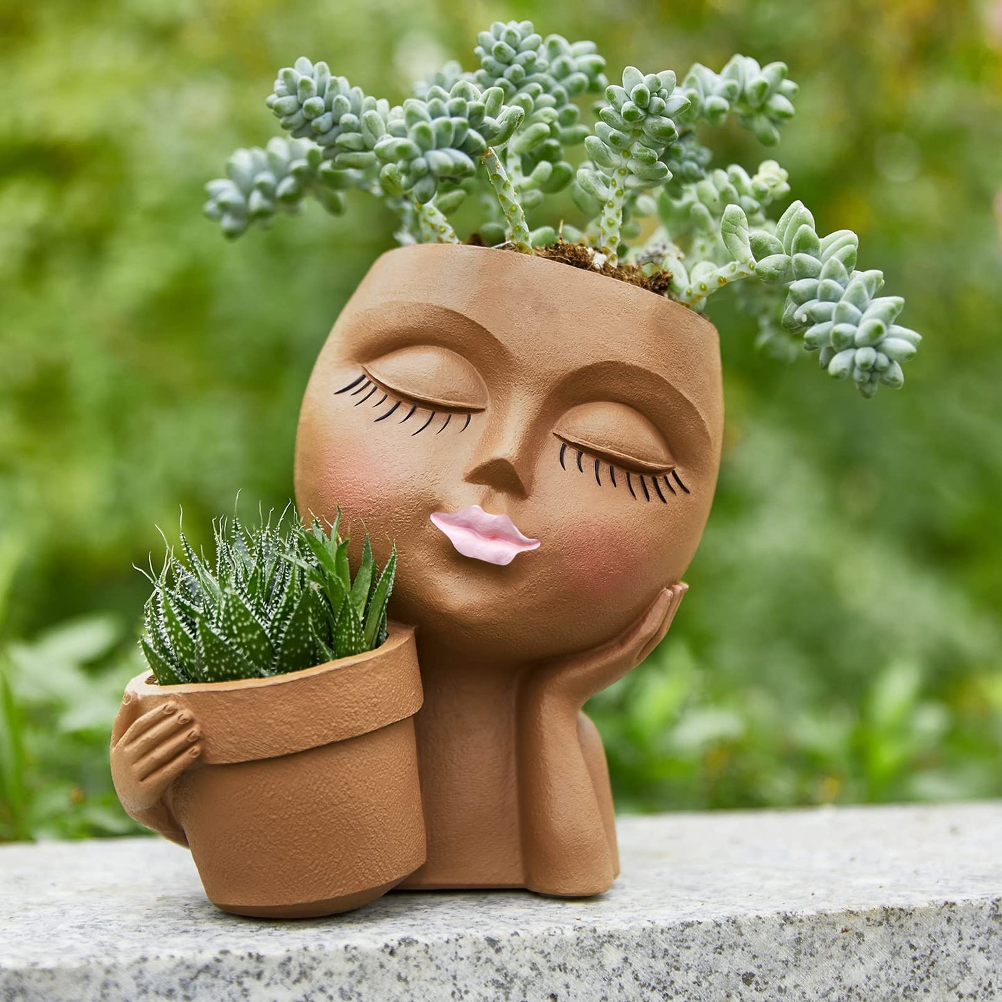 Rynx | Cute Little Girl With Her Pot Flower Planter