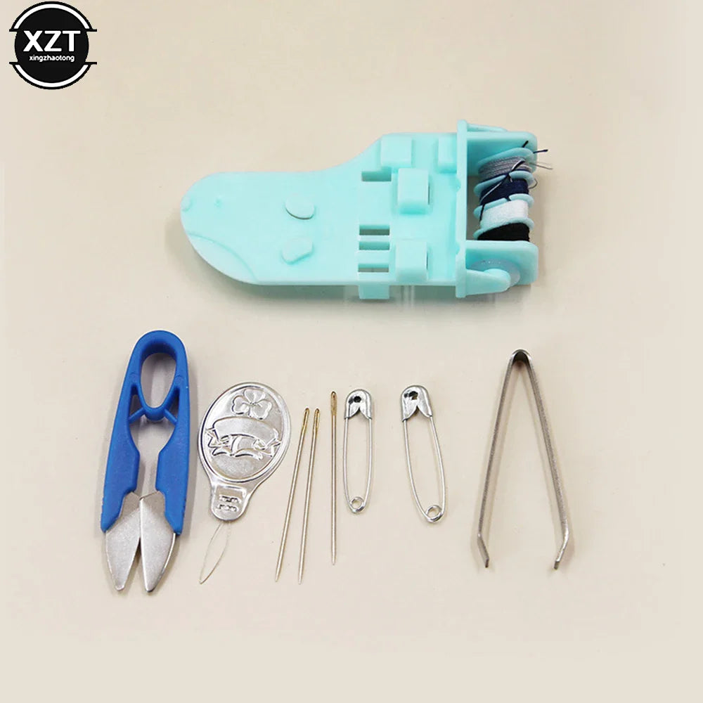 Rynx | Mini Portable Travel Sewing Kit - Complete Embroidery and Stitching Set with Needles, Thread, Thimble and Storage Box for DIY Crafts