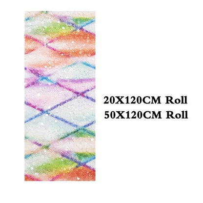 Rynx | Shiny diamond-shaped artificial leather craft roll - Ideal for stylish hair accessories and festive creations