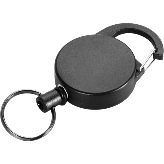 Rynx | Multifunctional Retractable Keychain Bag: 65CM Roll Recoil ID Card Holder, Stainless Steel Rope Key Ring - H61