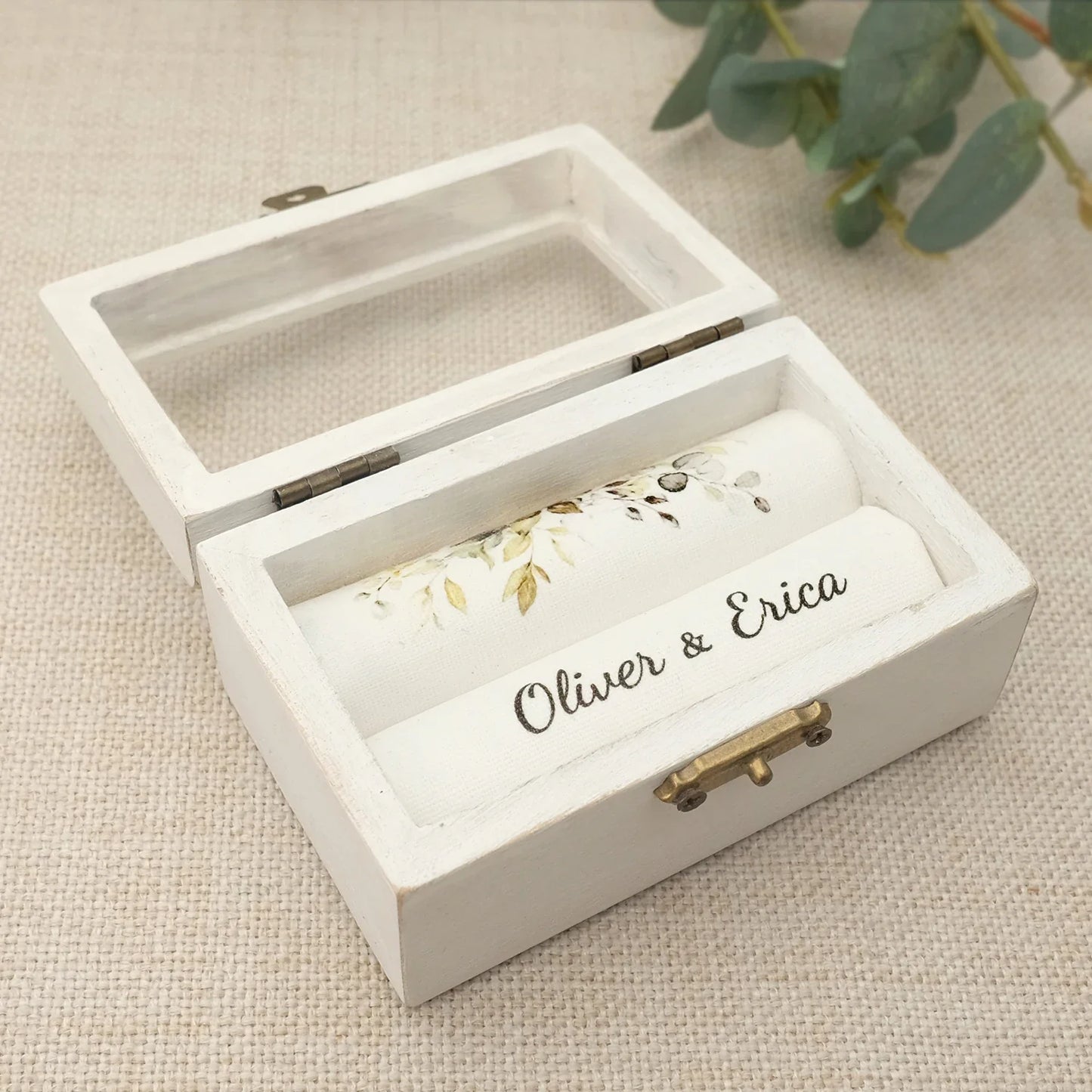 Rynx | Personalised Wedding Ring Box,Ring Box for Engagement,Ring Holder,ring box for wedding ceremonyengagement ring box