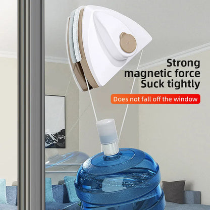 Rynx | Magnetic Double-Side Window Cleaner Brush - Automatic Water Discharge Wiper for Effortless Glass Window Cleaning