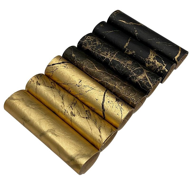 Rynx | Luxurious waterproof marble vinyl contact paper with faux leather surface for elegant DIY creations
