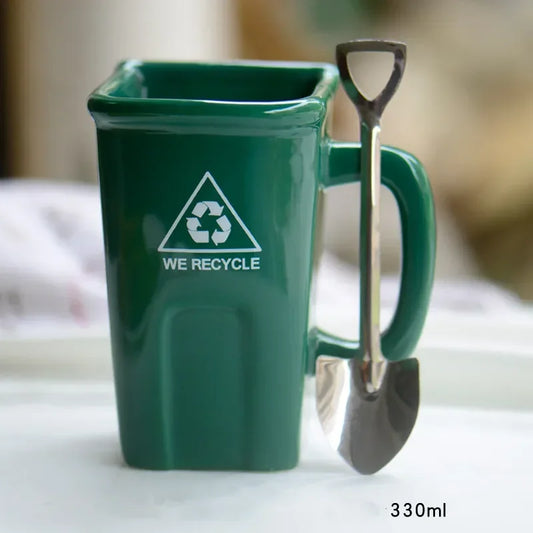 Rynx | Large Trash Can Ceramic Creative Mug