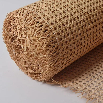 Rynx | Indonesian Plastic Rattan Weaving Roll for Furniture Makeover - 35-50 cm wide Ideal for Chairs, Cabinets, and Tables