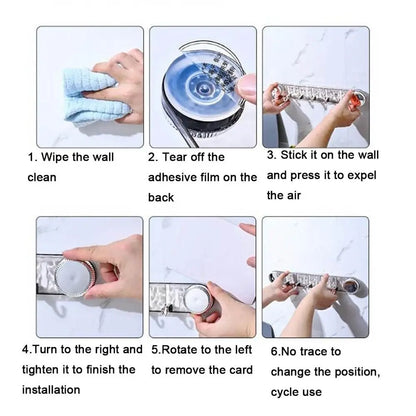 Rynx | Punch-Free Rotating Powerful Suction Multifunctional Hooks