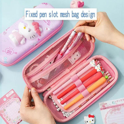 Rynx | Kuromi & Cinnamoroll Anime-inspired pencil case - Stylish and functional stationery organizer