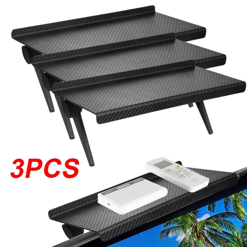 Rynx | Multifunctional adjustable media shelf with cable management - contemporary device holder