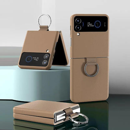 Rynx | Luxurious cowhide leather bag with lanyard for Samsung Galaxy Z Flip 3 - Premium quality design
