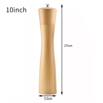 Rynx | Elegant adjustable salt and pepper mill set made of solid wood for outdoor dining